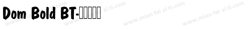 Dom Bold BT字体转换
